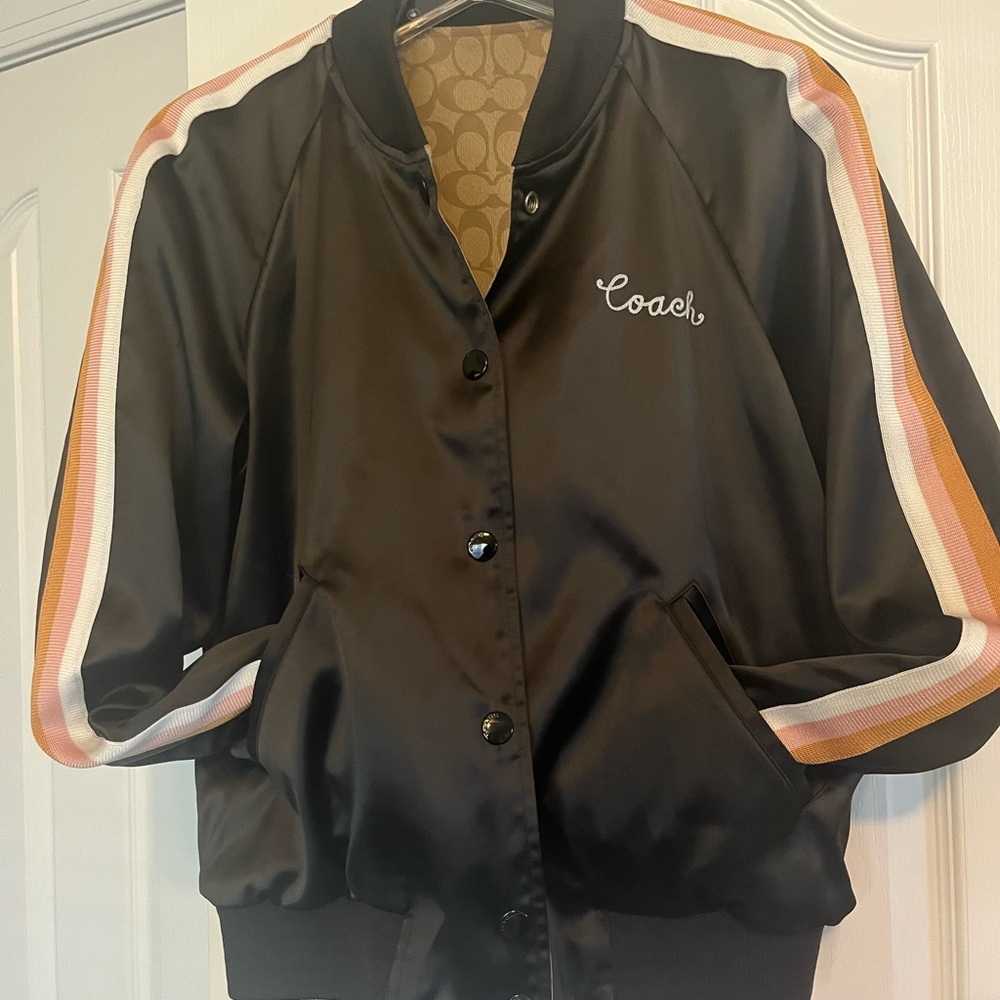 Coach Women's Black Bomber Jacket